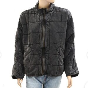 Free People Washed Black Jacket